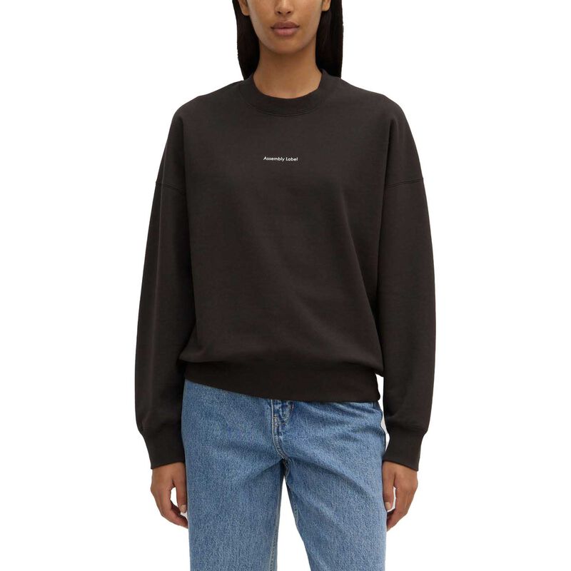 Assembly Label Womens Atelier Logo Fleece Washed Black image number 0